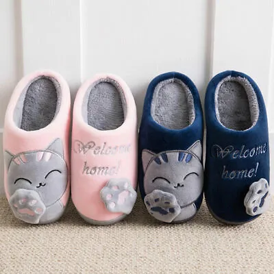 Buy Womens Mens Winter Warm Fur Lined Comfy Hard Sole Outdoor Slipper House Shoes UK • 12.99£