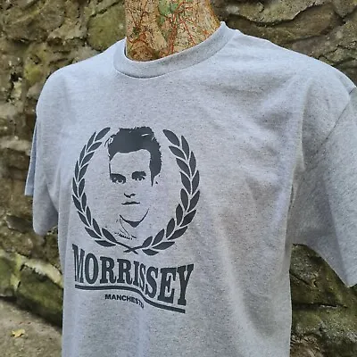 Buy Morrissey T-Shirt (UNOFFICIAL)  Mens Unisex Manchester Olive Wreath The Smiths • 12.99£