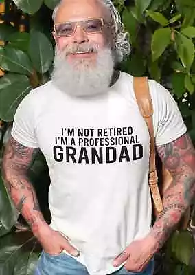 Buy Grandpa T-shirt I Am Not Retired I Am A Professional Grandad Dad Christmas Gift • 10.99£