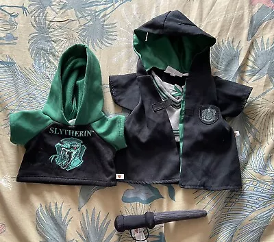 Buy Build A Bear Harry Potter Slytherin Outfit Bundle Robe Cape Wand Hoody Top • 32£