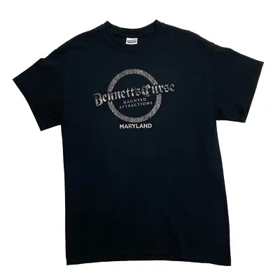 Buy BENNETT’S CURSE Haunted Attractions “Maryland” Ghost Souvenir T-Shirt Medium • 16£