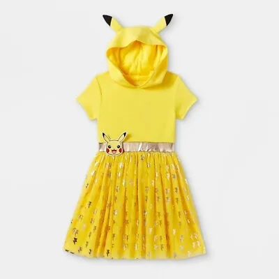 Buy Girls Pokemon Pikachu Dress Hoodie Tutu Costume 16 18 20 22 PLUS SIZE Outfit • 37.37£