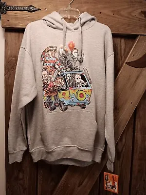 Buy Classic Horror Characters Hoodie Mystery Machine Pennywise, Micheal Myers, Jason • 18.94£