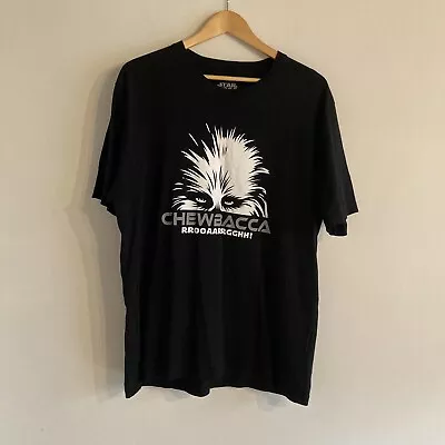 Buy Star Wars T Shirt Disneyland Paris XXL Black Chewbacca Souvenir • 13£