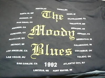 Buy 1992 Moody Blues Concert T-Shirt - One Size Fits All • 23.71£