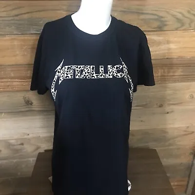 Buy Women's Metallica Cheetah Logo T-shirt Size Large Lars, Kirk • 14.40£