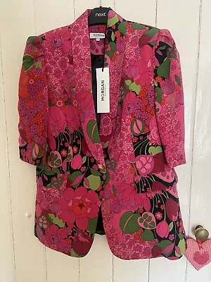 Buy Morgan Multicoloured  Jacket Size 16 BNWT (Size More Like 12-14) • 50£
