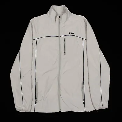 Buy Vintage FILA Fleece Lined Jacket | Large | Zip Collar Bomber Coat AA86 • 17.49£
