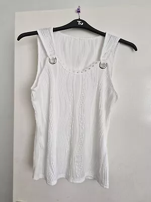 Buy Ladies White Top Size Large Brand New • 6£