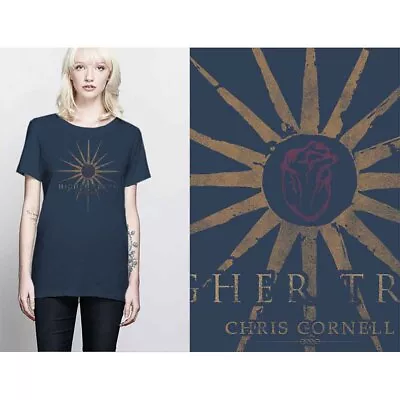 Buy Chris Cornell Higher Truth Short Sleeve Tee Blue New • 20.75£