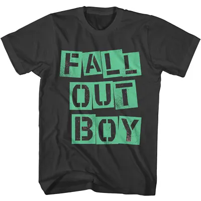 Buy Fall Out Boy Sticky Note Letter Logo Men's T Shirt Rock Band Tour Concert Merch • 40.37£