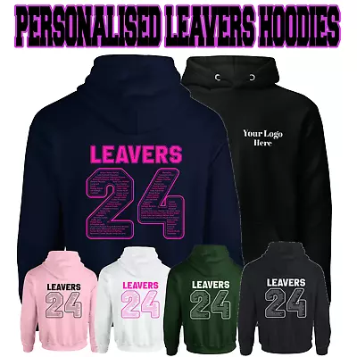 Buy School/College Leavers Hoodies 2024 - Personalise With Name Inside The Number 24 • 22£