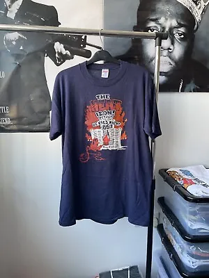 Buy Vintage 80s 90s Single Stitch Graphic Print Devil’s Night T-shirt Size L. • 17.99£