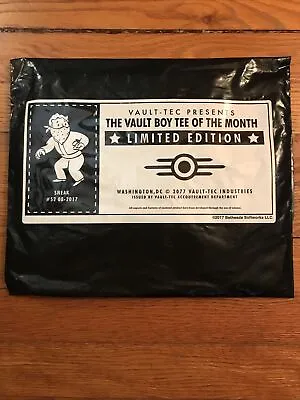 Buy Fallout The Vault Boy Tee Of The Month Limited Edition “Sneak” #52 Size Medium • 49.13£