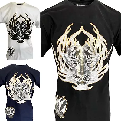 Buy Mens Baroque Tiger T Shirts, Foil Tees, Urban Bling Hip Hop Time Is Money New • 14.24£