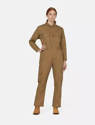 Buy Dickies Everyday Women's Khaki Polycotton Multi Pocket Work Coverall Boilersuit • 49£