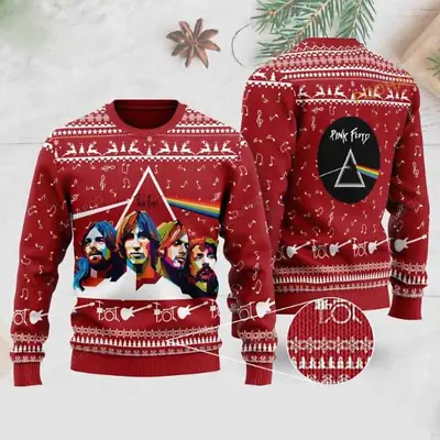 Buy Rock Music Pink Floyd Band Ugly Sweater, Xmas Gifts • 40.34£