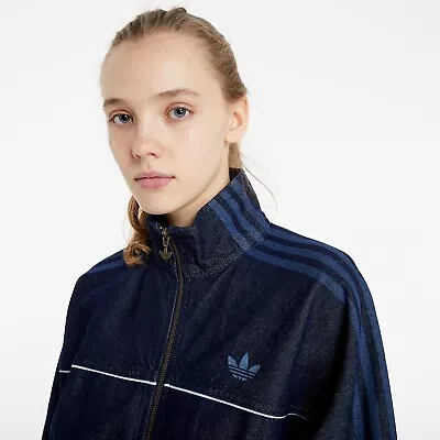 Buy Adidas Originals Womens  Denim Japona Navy Jacket Size UK 14 / USA M  / EU 40 • 45.99£