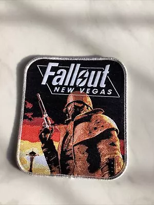 Buy Fallout New Vegas Patch For Battle Jacket Band Vest Silver Border • 20£