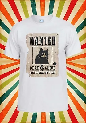 Buy Schrodinger Cat Wanted Dead Or Alive Men Women Vest Tank Top Unisex T Shirt 1682 • 9.95£