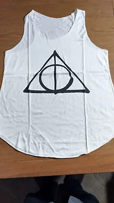 Buy Harry Potter Deathly Hallows Tshirt/ Tank Top [ One Size ] • 5.99£