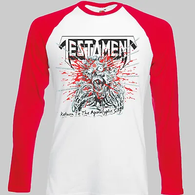 Buy Testament Rock Metal Long Sleeve Baseball T-shirt Unisex S-3XL • 18.99£