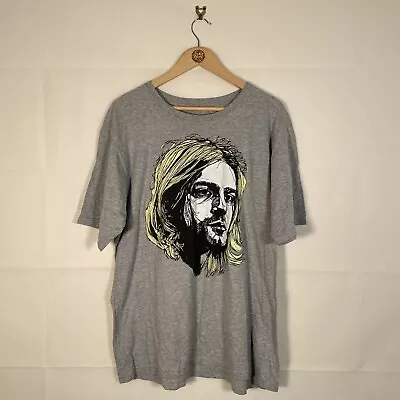Buy Bear Hug Tshirt Grey Mens Size XL Kurt Cobain Graphic Print Tee Top • 11.95£