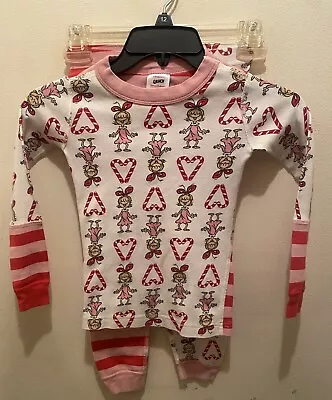 Buy Hanna Andersson Dr Seuss Cindy Lou Who Candy Cane Grinch  Pajamas 110 Sz 5 • 19.69£