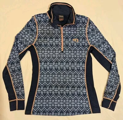 Buy Kari Traa Women's Norway Fair Isle 1/4 Zip Base Layer Pullover Small 🔥 • 16.08£