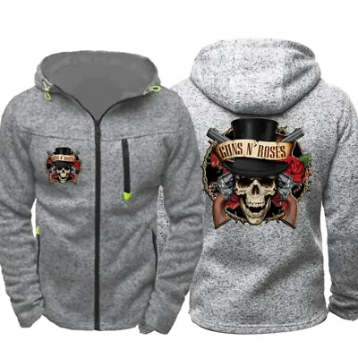 Buy HOT Guns N' Roses Hoodie Sport Sweatshirt Warm Jacket  Zipper Coat Gift • 33.59£