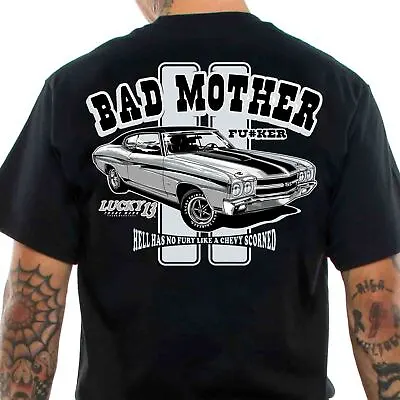 Buy Lucky 13 Bad MOFO Men's T-Shirt Muscle Car Mother Rockabilly Retro Car Garage • 28.51£