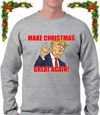 Buy Make Christmas Great Christmas Jumper Funny Trump Design Xmas Joke Gift Fun • 14.99£