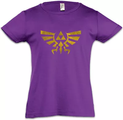 Buy TRIFORCE VINTAGE LOGO Kids Girls T-Shirt Legend Link Symbol Game Zelda Triforce • 16.95£
