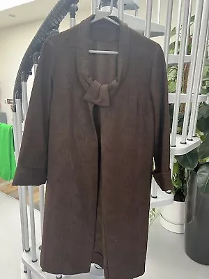 Buy Vintage 50’s Handmade Jacket Brown Size 14-16 • 10£