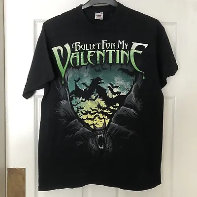 Buy Bullet For My Valentine Rare T Shirt Scream Aim Tour Collectors Gig Tour Size L • 22.99£