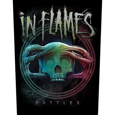 Buy IN FLAMES Battles 2017 GIANT BACK PATCH 36 X 29 Cms OFFICIAL MERCH - RARE • 11.95£