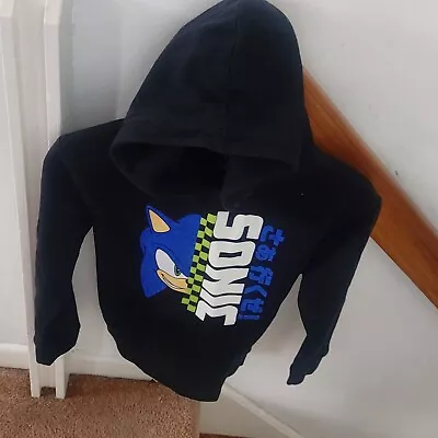Buy Sonic The Hedgehog Hoodie For Kids Japanese Gamer Black Sweater • 4.99£