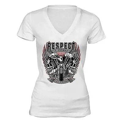 Buy Respect Earned Loyalty Returned Tshirt American Motorcycle Ghost Rider T-Shirt • 19.78£