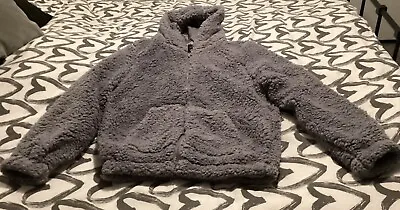 Buy New Look Grey Teddy Bear Zip Up Jacket/ Hood/Pockets 14-15 YRS, GREAT CONDITION • 4.99£