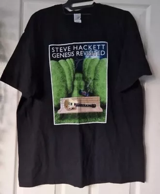 Buy Steve Hackett T Shirt Genesis Revisited Prog Rock Tour Merch Tee Size XL Black • 19.30£