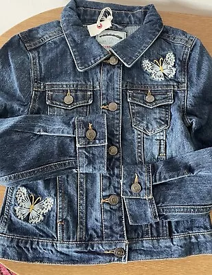 Buy Denim Embroidered Jacket For Girls • 12.25£
