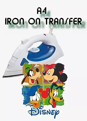 Buy Disney Iron On Transfer Heat Press Decal Merch Daughter Son Mam Dad • 2.79£