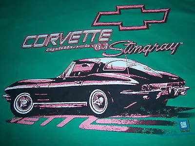 Buy Licensed CORVETTE '63 SPLITBACK STINGRAY T Shirt - CHEVY GM - NEW NWOT - (M) • 13.26£