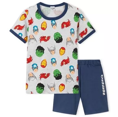 Buy Marvel Boys Pyjamas Avengers Superhero Short PJs • 9.99£