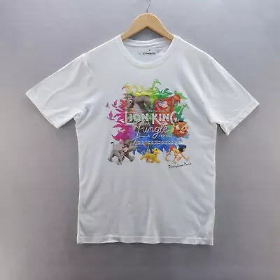 Buy Disney World T Shirt Medium White The Lion King Jungle Festival Paris Graphic • 8.09£