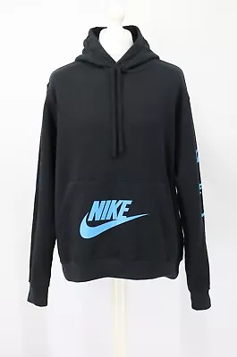 Buy Nike Sportswear Standard Issue Fleece Mens Hoodie Uk L Black Fj0552-010 Hh • 34.50£