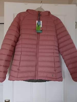 Buy Joules Pink Padded Hooded Jacket Size 12 -  New With Labels • 52.99£