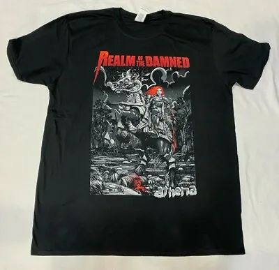 Buy Realm Of The Damned Mens Tshirt Horse Comic Book Death Metal  • 13.04£