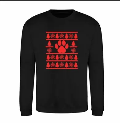 Buy Christmas Jumper Paw Dog Cat  • 19.99£