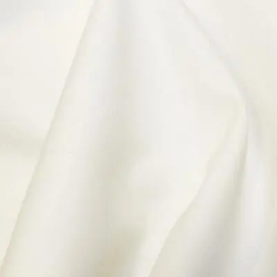Buy Plain Mercerised Cotton Fabric Material - White • 1.99£